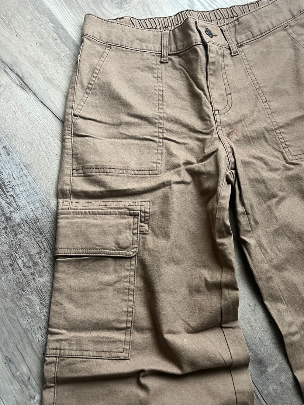 wild fable brown Wide-Leg Cargo Pants - Picture 6 of 8